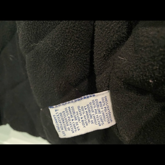 Old Navy mens black coat jacket Sz. XL built-in hood - Picture 10 of 11